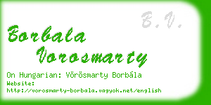 borbala vorosmarty business card